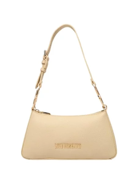 Torebka Love Moschino z logo beżowa