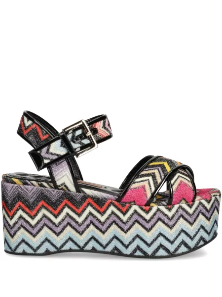 Sandale Missoni cu platformă negru