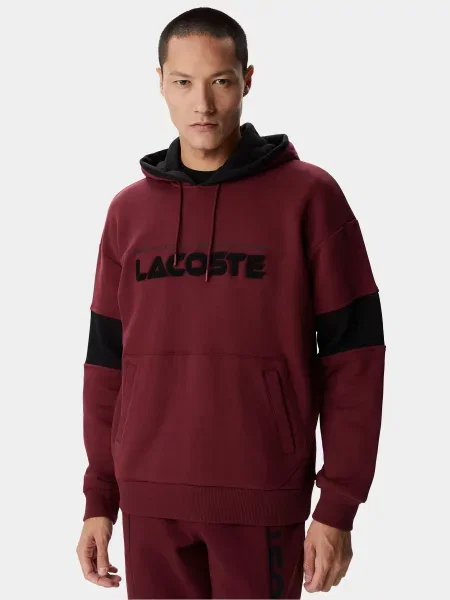 Худи Lacoste бордовое