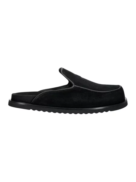 Klapki Filling Pieces zamszowe czarne