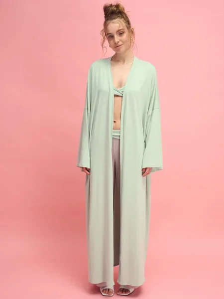 Халат Leinle NUA світло-зелений модал зелений