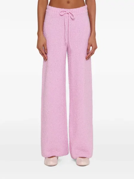 Pantaloni Laneus cu cordon roz