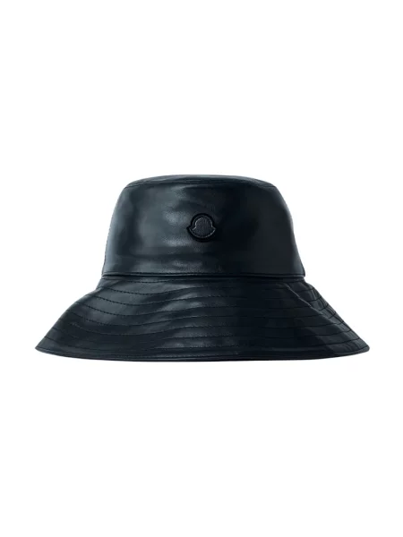 Kapelusz Moncler z logo czarny
