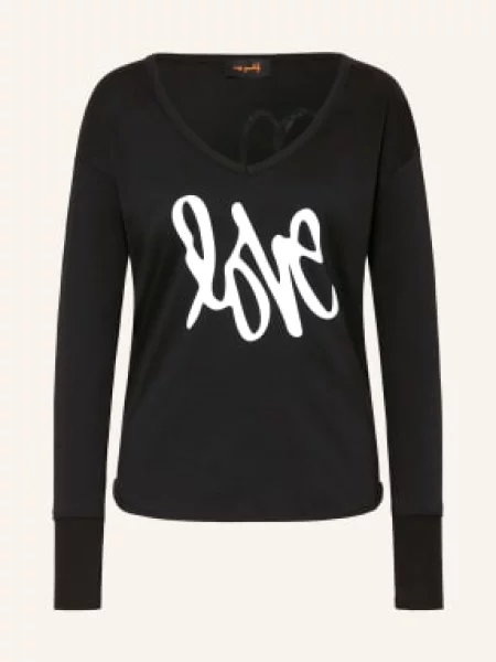 Miss Goodlife Koszulka Z Długim Rękawem schwarz biała