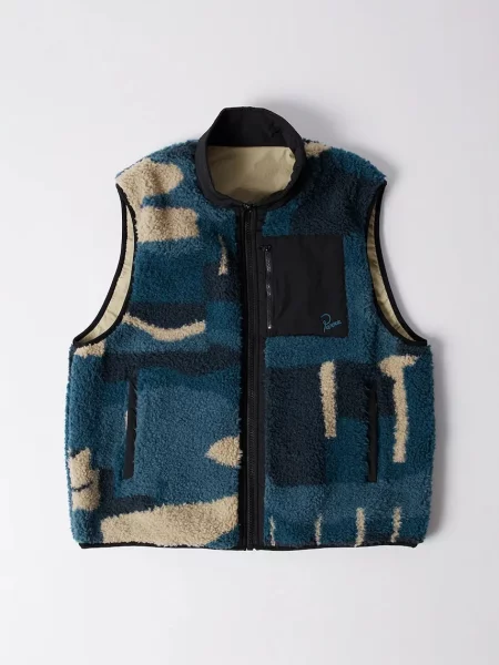 Oboustranná vesta by Parra Infinite bird reversible tmavomodrá přechodná