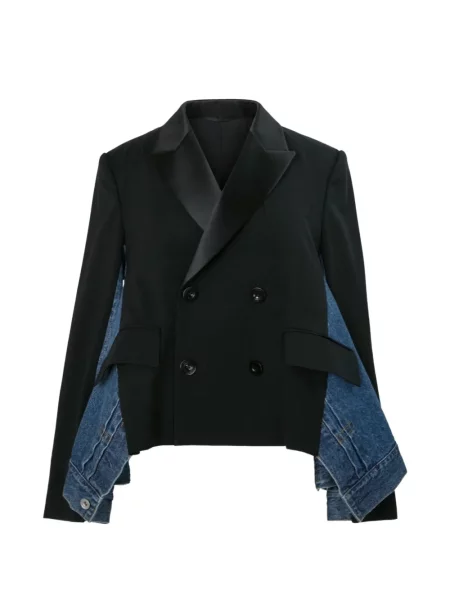 Geacă de blugi Sacai de lână negru
