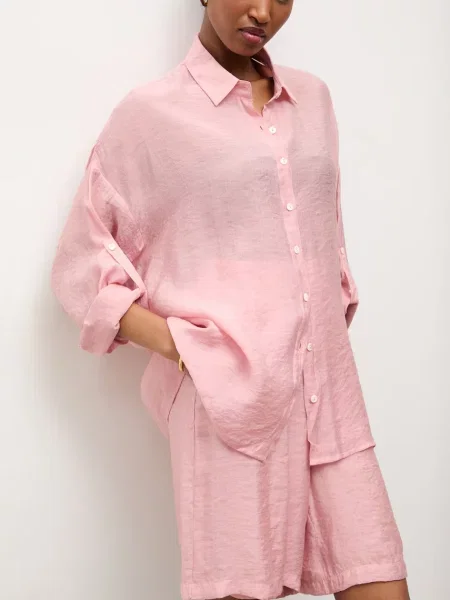 Answear.LAB camasa din amestec de matase roz