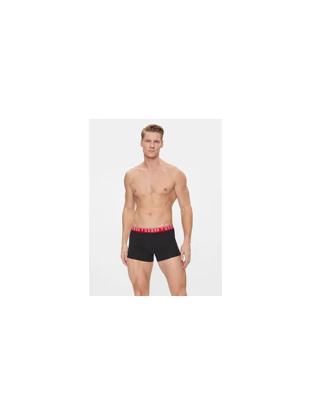 GUESS Boxeralsók Brian sötétkék / világosszürke / piros fekete