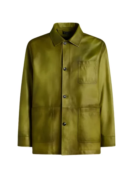 Geanta de piele Kiton verde