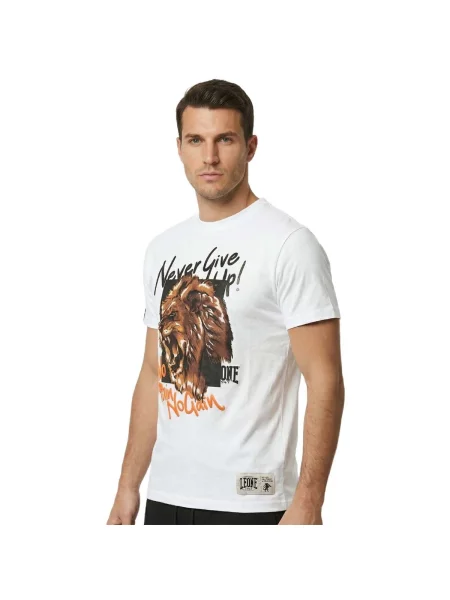 Scurt tricou Leone 1947 cu mâneci scurte alb