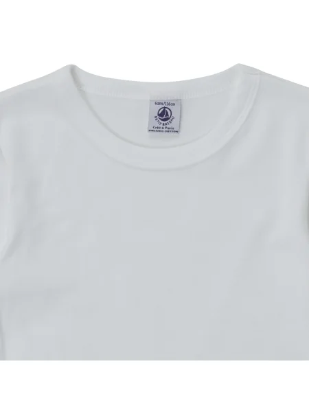 Tricou copii Petit Bateau alb