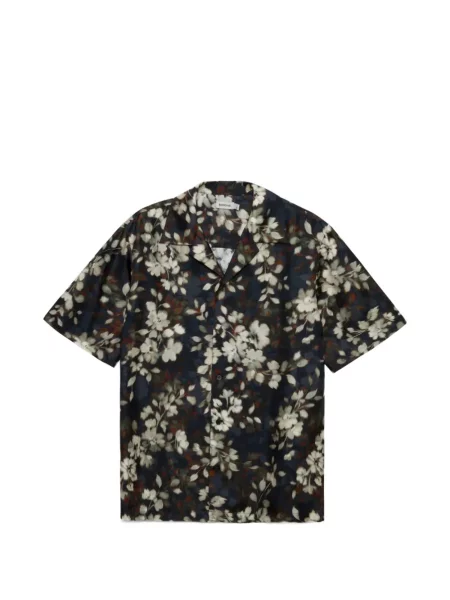 Scurt cămașă Simkhai cu model floral cu imagine albastru