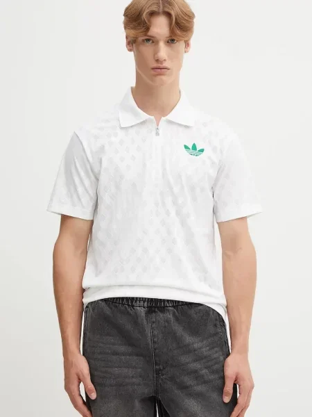 Поло тениска Adidas Performance бежово