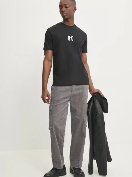 Karl Lagerfeld Jeans t-shirt z nadrukiem czarny