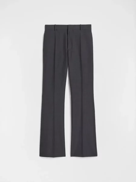 Pantaloni Jil Sander de lână gri