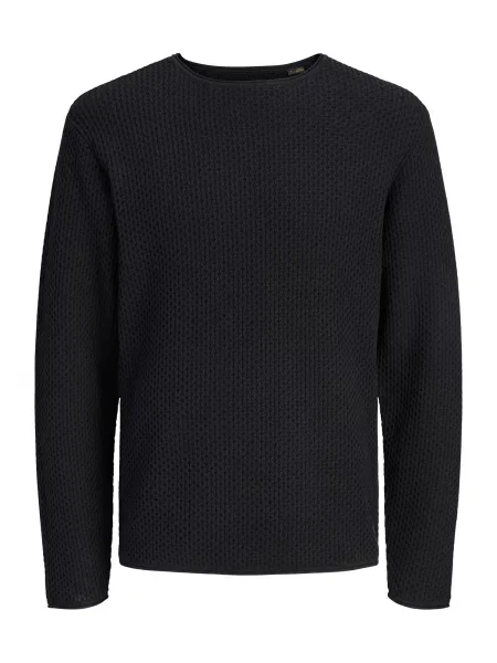 JACK & JONES Pulover JPRBLUMASON' negru
