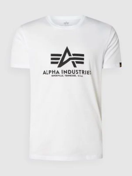 T-shirt z nadrukiem z logo Alpha Industries biała