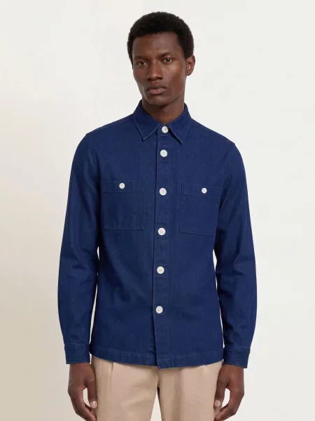 Paul Džínová Košile Comfort Fit tmavě modrá