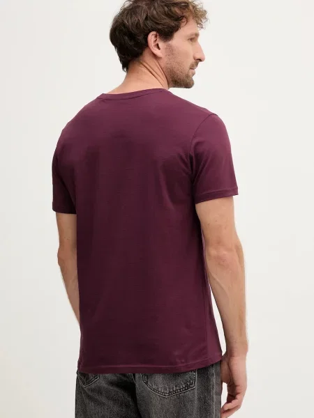 Tričko Alpha Industries s potiskem vínová