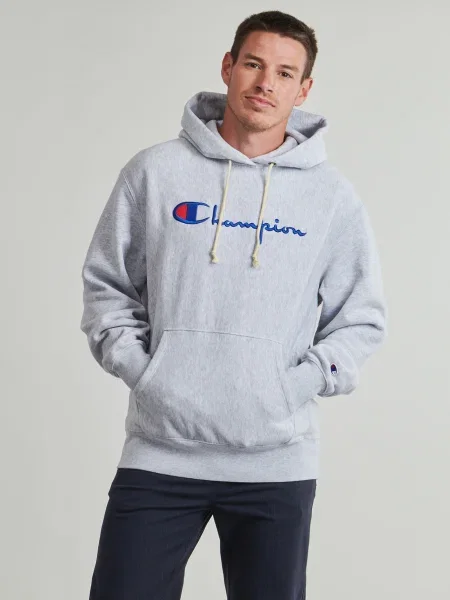 Mikina s kapucňou Champion s kapucňou sivá
