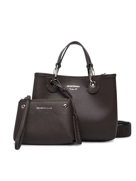 Geantă Emporio Armani maro