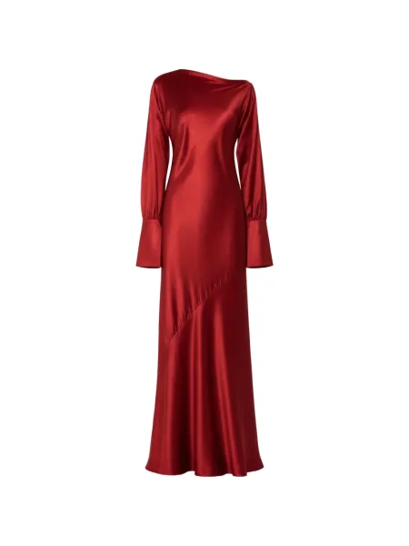 Rochie maxi Danamé evazată roșu
