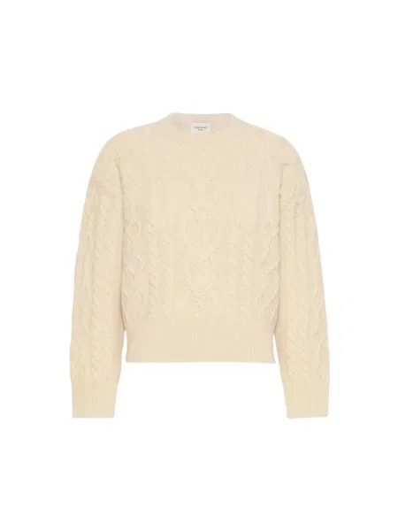 Dzianinowy sweter Weekend Max Mara beżowy