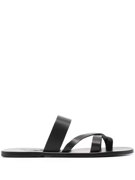 Sandale Ancient Greek Sandals din piele cu bretele negru