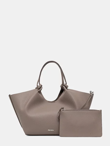 DKNY geantă shopper pentru femei cu imitație de piele PAULA bej