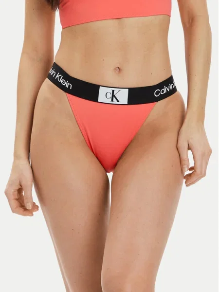 Calvin Klein Swimwear Bikini partea de jos Coral