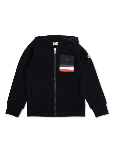 Bluza z kapturem dziecięca Moncler Enfant niebieska