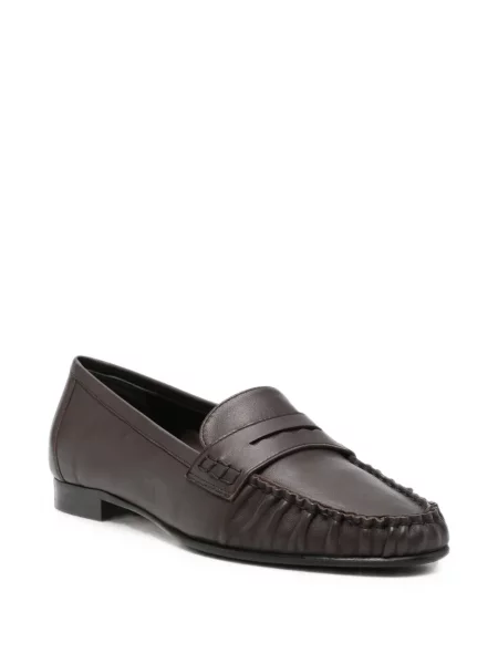 Pantofi loafer Aeyde din piele maro