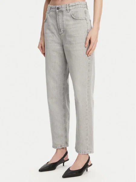 Marella Blugi Tomboy Straight Fit gri