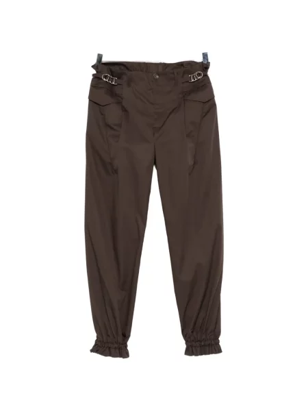 Pantaloni Kiko Kostadinov cu volane cu cataramă gri