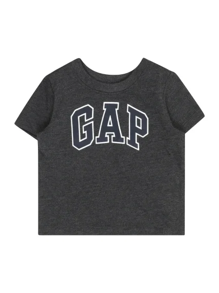 GAP Majica antracit / bela siva