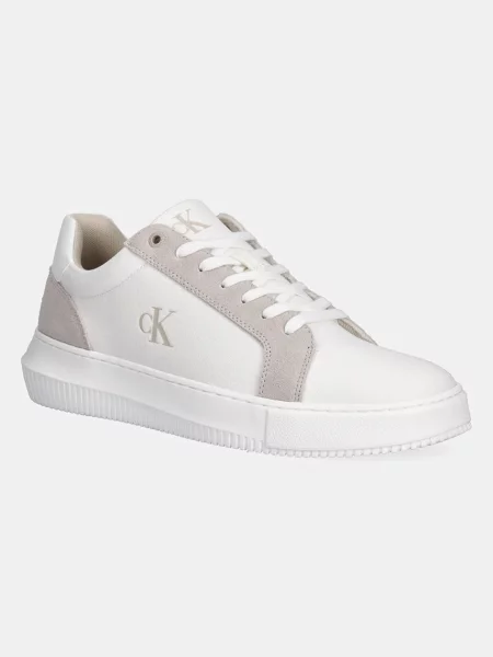 Маратонки Calvin Klein Jeans CHUNKY CUPSOLE MG CANVAS бяло