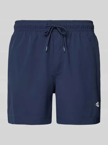 Kąpielówki Jack & Jones z logo granatowe