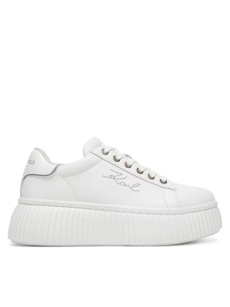 Sneakersy KARL LAGERFELD białe