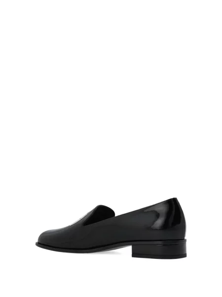 Kožené lakované loafers Givenchy černé
