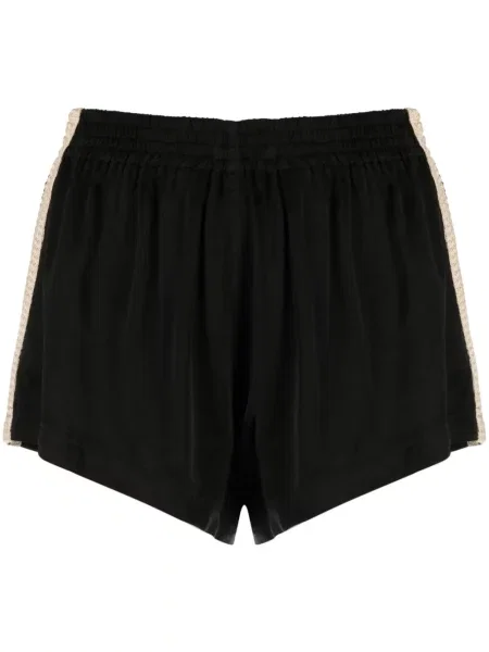 Pantaloni scurți Palm Angels cu dungi negru