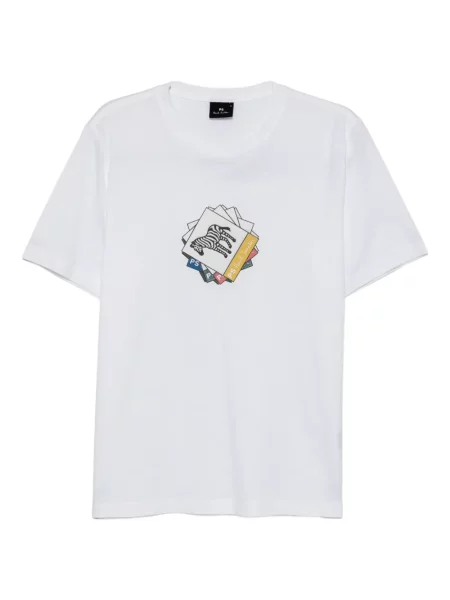 Tricou Ps Paul Smith cu imagine alb