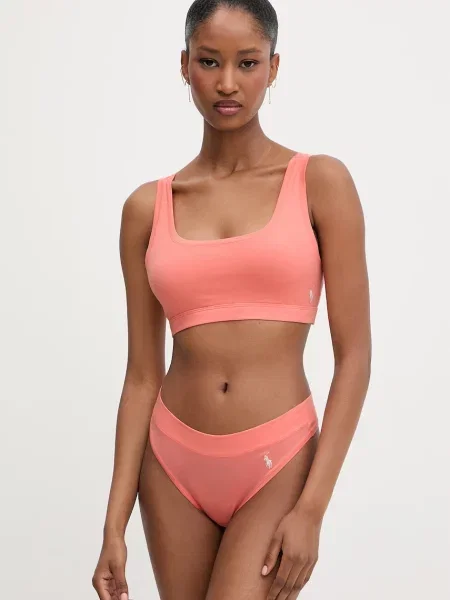 Polo Ralph Lauren podprsenka s oranžová