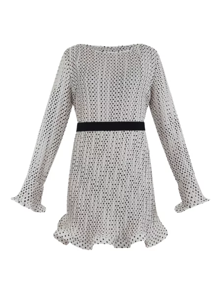 Mała sukienka mini Simona Corsellini w grochy garniturowa