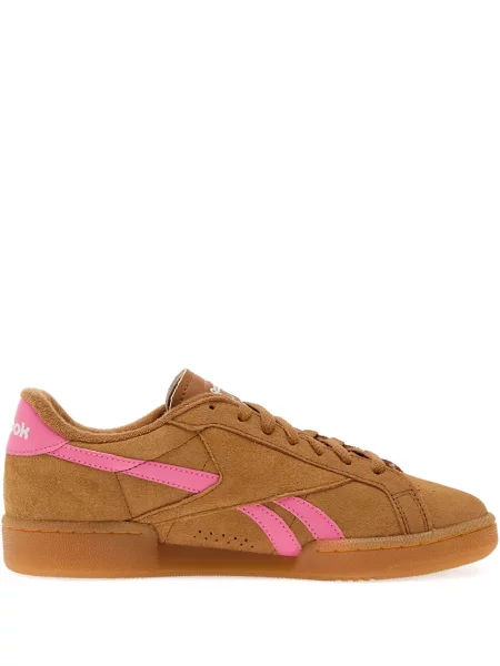 Sneakerși Reebok din piele de căprioară maro