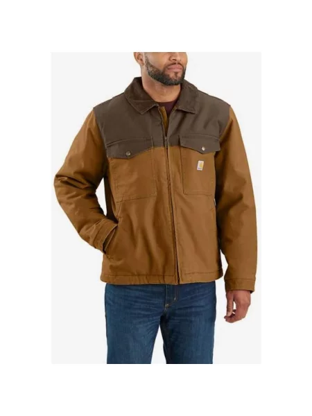 Kurtka Carhartt Montana Rugged Flex ciemnobrązowy jasnobrązowy S brązowa