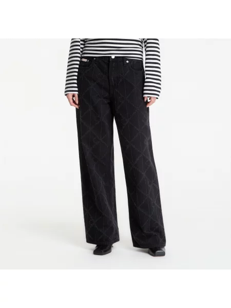 Blugi Calvin Klein Low Rise Baggy Blue albastru
