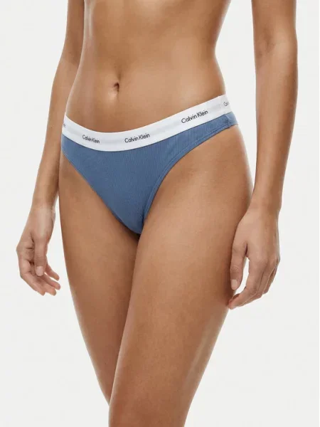 Calvin Klein Underwear Stringi niebieski