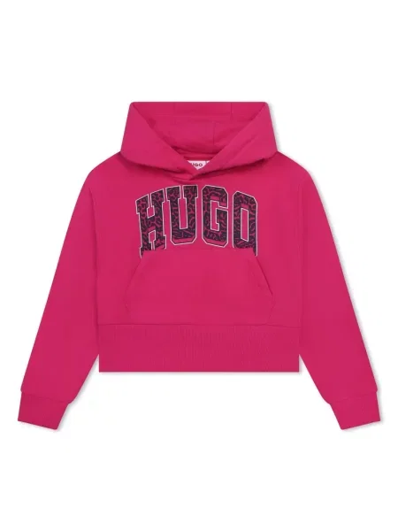 Bluza z kapturem dziecięca Hugo różowa