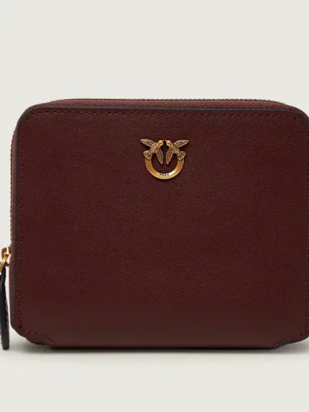 Pinko De piele portofel TAYLOR roșu
