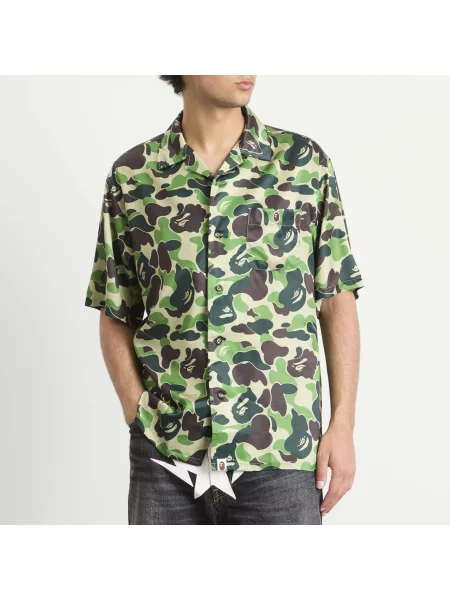 A Bathing Ape koszula Camo zielony